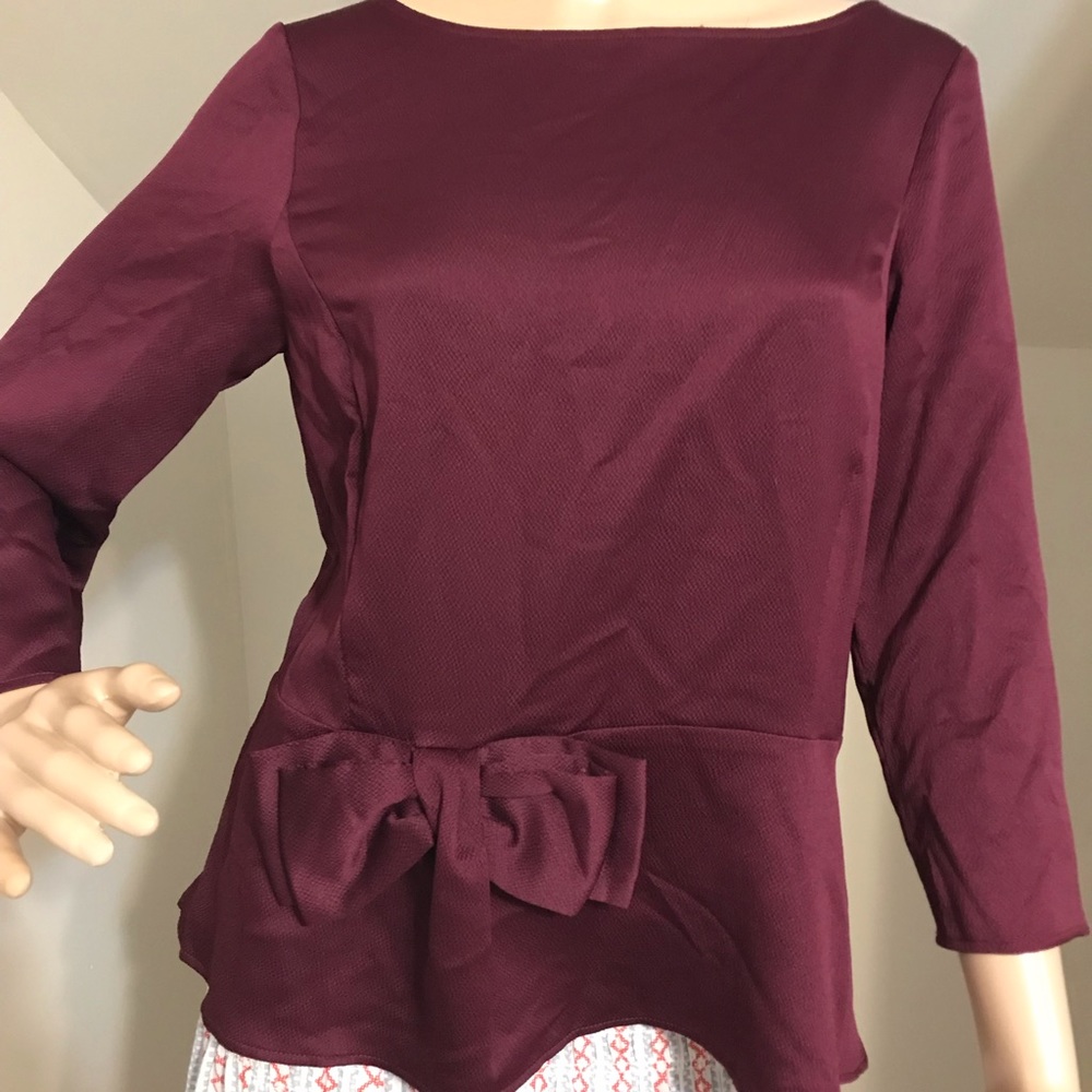 Gorgeous eggplant blouse NWT